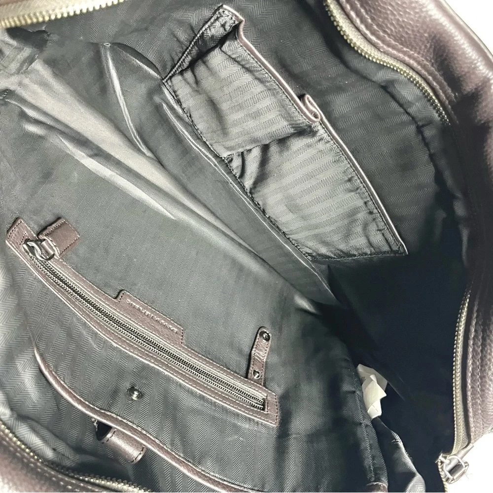 BANANA REPUBLIC men’s leather soft briefcase messenger bag